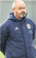  ??  ?? Big date: Steve Clarke’s side had been due to play last night