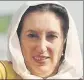  ?? REUTERS FILE ?? Benazir Bhutto n