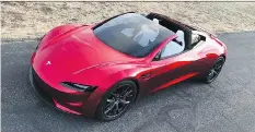  ?? ELON MUSK/TWITTER ?? The second generation Tesla Roadster.