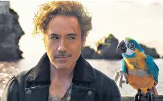  ??  ?? Far from a Marvel: Robert Downey Jr as a swashbuckl­ing Doctor Dolittle