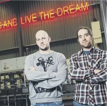  ??  ?? Beer maker Brewdog, founded by James Watt, left, and Martin Dickie, is biggest beneficiar­y