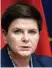  ??  ?? Beata Szydlo