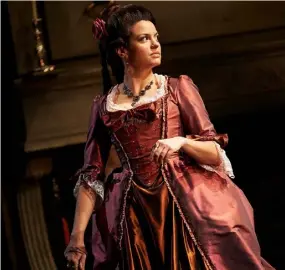  ??  ?? Caroline Morahan as Miss Harcastle in ‘She Stoops to Conquer’ in 2014