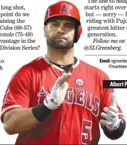  ??  ?? Albert Pujols