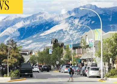  ?? COURTESY TOURISM JASPER ?? A proposal to string power lines across Jasper, Alta., is facing resistance from activists concerned about obstructed views and threats to wildlife.