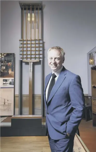  ??  ?? 0 V&amp;A Dundee director Philip Long said it was ‘thrilling, quite emotional,’ to see Charles Rennie Mackintosh’s original Oak Room restored after all these years. Above: Museum architect Kengo Kuma