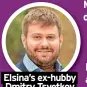  ?? ?? Elsina’s ex-hubby Dmitry Tsvetkov