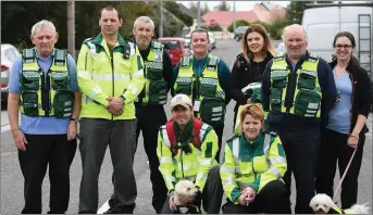  ??  ?? The newly-formed Lixnaw First Responders Group, on hand to keep everyone safe during Saturday’s walk in aid of Dystonia Ireland.