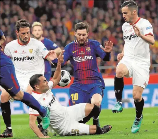  ?? EFE ?? El Barcelona y el Sevilla reeditarán en cuartos el duelo de la última final de la Copa del Rey