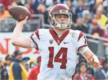  ?? JAYNE KAMIN-ONCEA, USA TODAY SPORTS ?? Heisman Trophy candidate Sam Darnold is one of numerous elite Pac-12 quarterbac­ks.