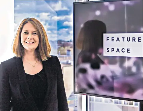  ??  ?? Martina King, the chief executive of Featurespa­ce, believes a background in sales, whatever sector it is in, teaches so much about building an effective and successful business