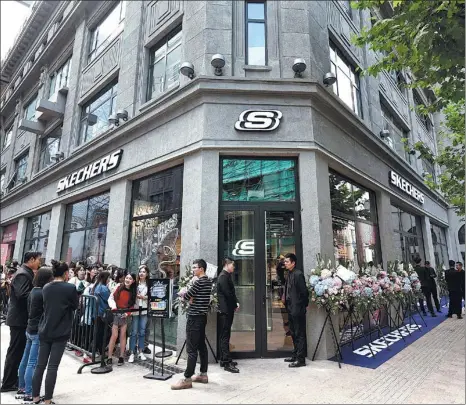  ?? PROVIDED TO CHINA DAILY ?? Skechers D’Lites Shanghai flagship store opens in 2017.