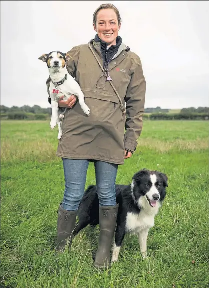  ?? Picture Derek Ironside ?? Farmer and sheepdog trainer Michelle Bruce on her Aberdeensh­ire farm