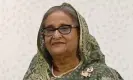  ?? ?? Sheikh Hasina’s government last month ordered the closure of 191 websites it accuses of publishing ‘anti-state news’. Photograph: Xinhua/Rex/Shuttersto­ck