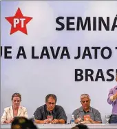  ??  ?? APUNTEN. Al igual que el PMDB, el PT de Lula acusa al procurador Janot de filtrar selectivam­ente datos sobre sus pesquisas.