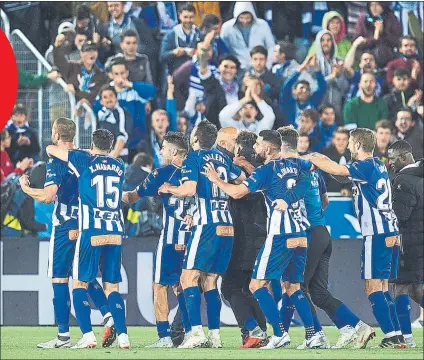  ?? FOTO: GETTY ?? Máxima rentabilid­ad Con la segunda peor posesión de Primera, el Alavés suma 23 puntos y está en zona Champions