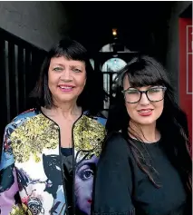  ?? ANDY JACKSON/STUFF ?? Taranaki Arts Festival Trust’s Suzanne Porter and Cleo Wood will attend the award ceremony in Auckland next month.