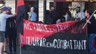  ??  ?? Le syndicat «Solidaires étudiant-e-s» lors de la manif contre la loi travail en septembre .