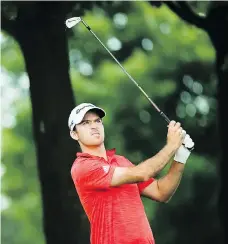  ?? NATHAN DENETTE/ THE CANADIAN PRESS ?? Nick Taylor of Abbotsford, B.C., heads into the weekend as the top Canuck overall at 9 under following the second round of the Canadian Open at Glen Abbey in Oakville, Ont.