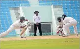  ?? HT PHOTO ?? Ranji Trophy match underway in Lucknow on Saturday.