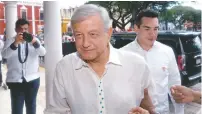  ??  ?? El presidente electo ayer, en Campeche