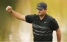  ?? GETTY IMAGES ?? HARD-CHARGING: Patrick Reed celebrates his birdie on the 17th green during the final round of the World Golf Championsh­ips Mexico Championsh­ip at Club de Golf Chapultepe­c on Sunday.