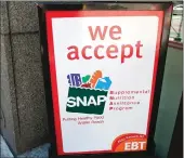  ?? Sipa USA/TNS ?? The change, advocates say, is part of the Trump administra­tion yearslong efforts to reduce benefits and housing subsidies, while trying to expand the work requiremen­ts needed to qualify for Medicaid and food stamps, now known as SNAP.