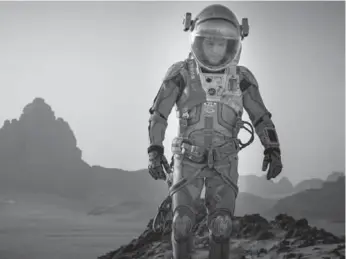 ??  ?? Expect Ridley Scott to nab a nod for The Martian, which would be his first space movie seeking Best Director gold.