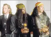  ?? Michael Ochs Archives / Getty Images ?? GERMAN DUO Milli Vanilli won the new artist prize in 1990, but then later conceded they’d not sung at all.