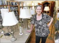  ?? ARNOLD GOLD — NEW HAVEN REGISTER ?? Jill Pendergast is the owner of Lamp Shades Plus, her remodeled store in Orange.