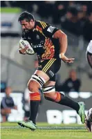  ?? Photo: GETTY IMAGES ?? Chiefs’ Ross Filipo makes a break during last night’s Super Rugby clash against the Bulls in Rotorua.