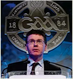  ??  ?? BATTLE: GAA Director General Tom Ryan has a fight on his hands