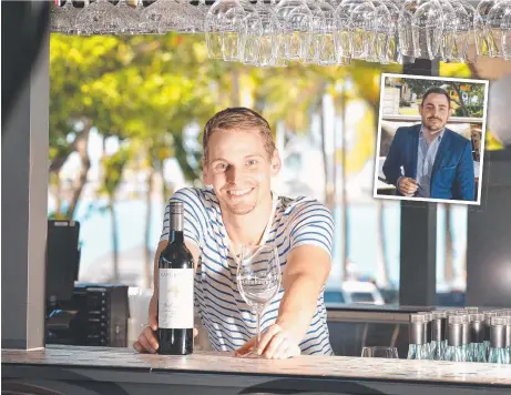  ?? WELCOME: Bar manager Kyle Straub will be at the Shorehouse on The Strand when it opens today. Inset: Manager Ken Irwin. ??