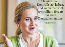  ??  ?? Claudia Alfons
