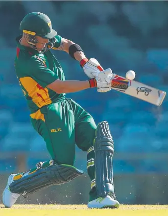  ?? Picture: GETTY ?? FOUR MORE: Ben McDermott on his way to 97 off 124 balls last night.