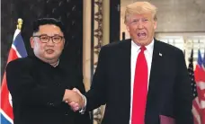  ?? AFP ?? North Korean leader Kim Jong-un and US President Donald Trump are expected to meet for a second summit next year