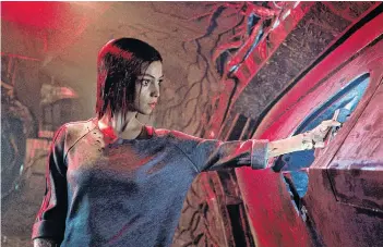  ?? AP PHOTO ?? This image released by Twentieth Century Fox shows the character Alita, voiced by Rosa Salazar, in a scene from “Alita: Battle Angel.”