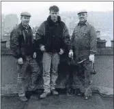  ??  ?? Don’t look down... The McLenaghan family album: from left, Mike, 16-year-old Kirk and Bill; Kirk today; and Bill larking about on the chimneys