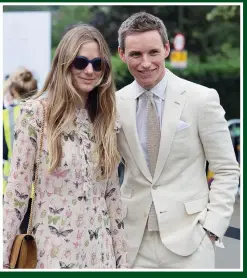  ??  ?? Eddie Redmayne and wife Hannah get ready for the men’s quarter-finals, while (below left) Mary Berry watches the fourth-round games, joined by rapper Stormzy and Ant
McPartlin and his fiancée Anne-Marie Corbett (below)