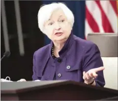 ?? SAUL LOEB/AFP ?? Federal Reserve Chair Janet Yellen.