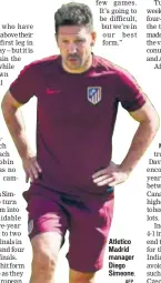  ?? AFP ?? Atletico Madrid manager Diego Simeone.