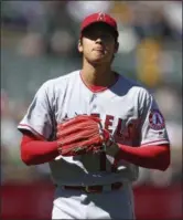  ?? BEN MARGOT — ASSOCIATED PRESS ?? The Angels’ Shohei Ohtani during the fifth inning against the Athletics April 1.