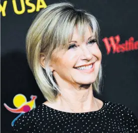  ?? AFP ?? Olivia Newton John desarrolló un nuevo tumor en la parte baja de la columna.