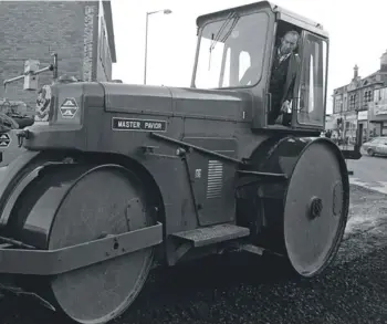  ??  ?? Putting in the roads near Bridge Street Police Station