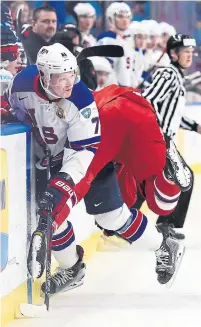  ?? NATHAN DENETTE/THE CANADIAN PRESS FILE PHOTO ?? If the Senators hang on to the fourth pick, junior sensation Brady Tkachuk could fill a need on the wing.