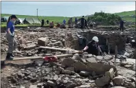  ??  ?? „ The dig is situated on a wind-swept cliff in South Ronaldsay.