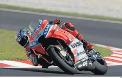  ?? EP ?? Jorge Lorenzo, durante la primera jornada de entrenamie­ntos libres para el Gran Premio de Alemania.