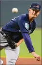  ?? CURTIS COMPTON/CCOMPTON@AJC.COM ?? After being drafted in 2015, Mike Soroka is already in the Braves’ rotation.