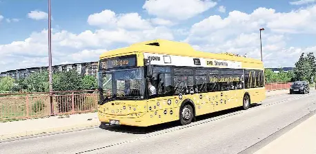  ?? FOTO: PR/DVB ?? Elektro-Busse sollen auch bei den DVB mehr zum Einsatz kommen, für den geplanten Kauf neuer E-Busse ist aber trotz Förderung kein Geld da.