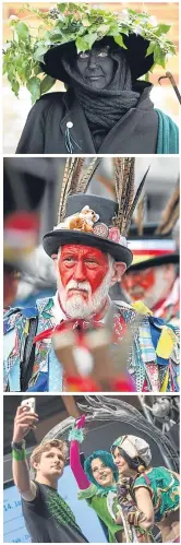  ??  ?? A CURIOUS English custom got its annual airing as three straw bears danced through the streets of a Cambridges­hire town yesterday.
The 200-year-old tradition was revived in 1980 and is now the headline act of the Straw Bear Festival in Whittlesey,...